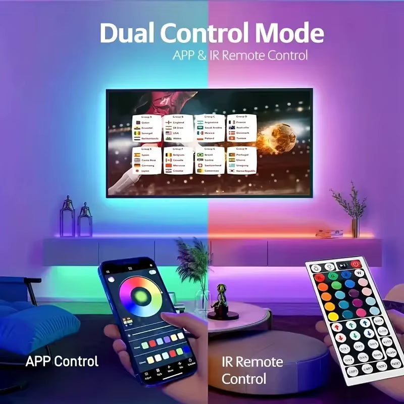 Smart RGB LED Strip Lights (35ft)